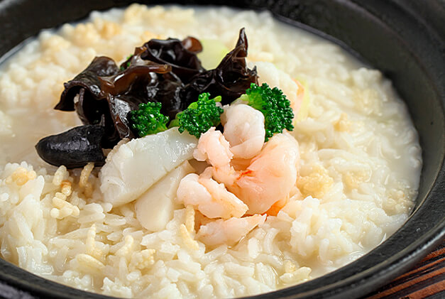 Crispy Rice in Seafood Soup